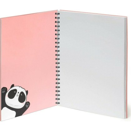 Τετράδιο σπιράλ panda με 3 θέματα και 204 σελίδες